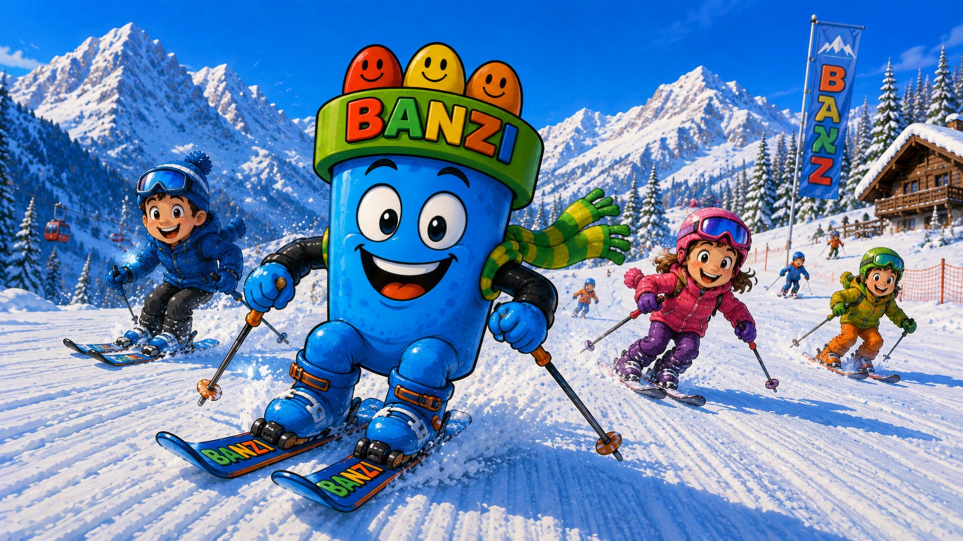 Sie auf der Piste, Ihre Kinder in guten Händen